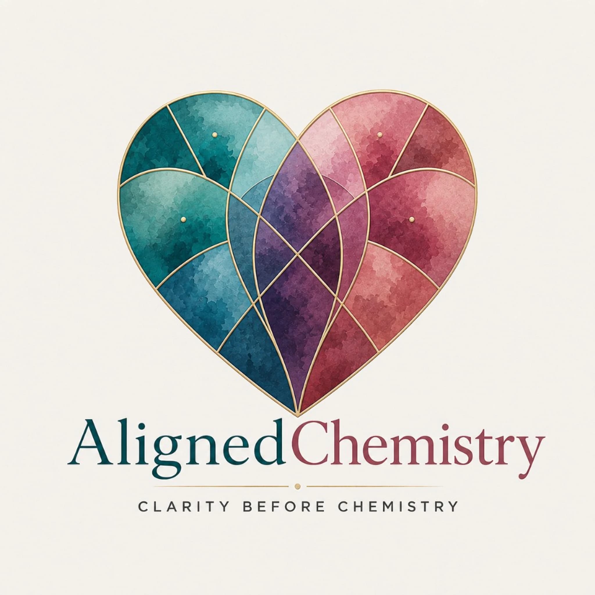 Abstract watercolor heart splatter — AlignHeart terms and service agreement